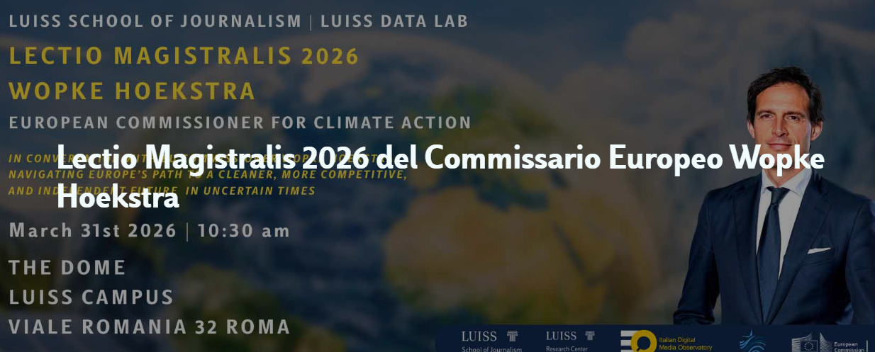 Lectio Magistralis di Wopke Hoekstra